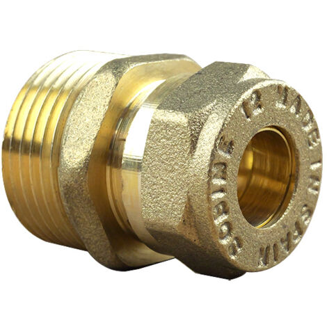 Arcanaute – Raccord droit mâle bicone 3/4" (20/27) – Cuivre Ø12 – Raccord olive à visser sans soudure – Pour plomberie professionnelle (1/3)