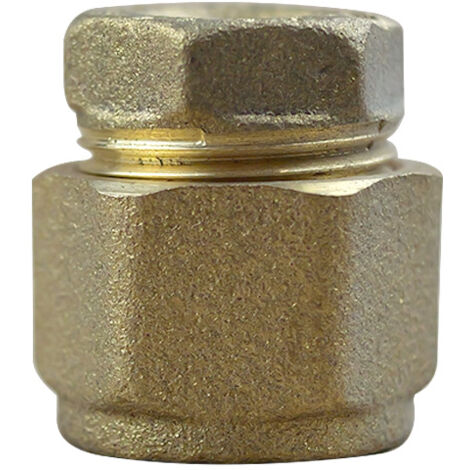 Arcanaute – Bouchon bicone en cuivre Ø10 – Raccord bicônique à visser – Bague laiton pour étanchéité – Plomberie sans soudure