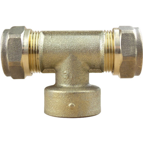 Arcanaute – Té bicone 3/4' femelle – Raccord cuivre Ø18 – Installation sans soudure – Plomberie professionnelle