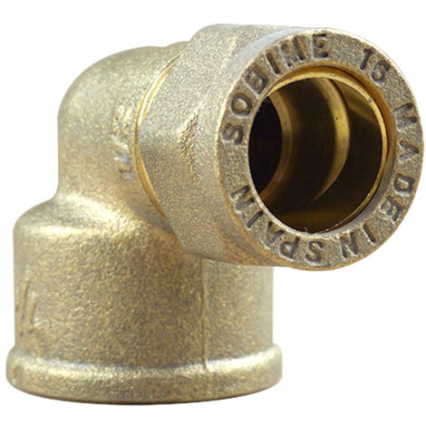 Coude bicone 3/4" (20/27) Femelle - Cuivre Ø16 - Arcanaute