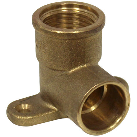 Coude femelle avec base de fixation 472 GCU 1/2'' (15/21) - Cuivre Ø18 - Arcanaute (1/5)