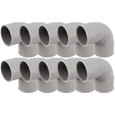 10 coudes PVC 87°30 - Ø40 - Femelle Femelle - Nicoll