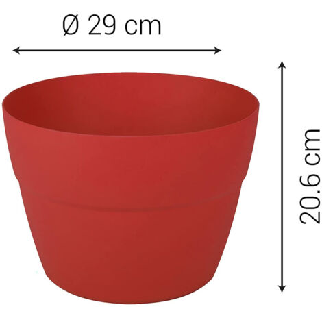 EDA Pot Cavalier Osaka 8 L – Fixation Brevetée Balcon Rambarde 5,5 Cm, Anthracite, Anti-UV, Fabriqué En France