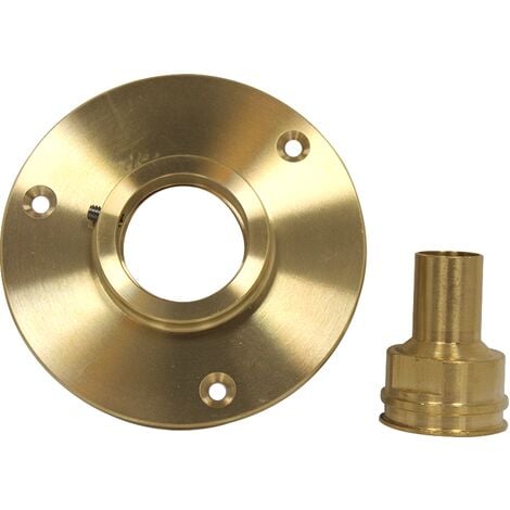 Applique laiton pour robinet (non inclus) de jardin APLIC'EASY - tube cuivre Ø14 Femelle ou Ø16 Mâle - Anquier