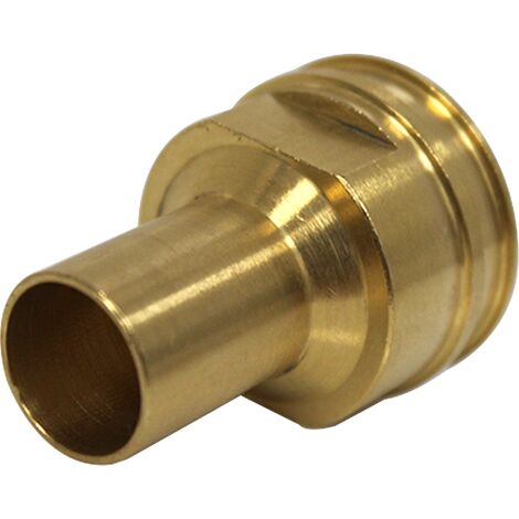 Applique laiton pour robinet (non inclus) de jardin APLIC'EASY - tube cuivre Ø14 Femelle ou Ø16 Mâle - Anquier