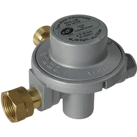 Limiteur de pression Propane NF - 40kg/h - 1.75bar - E=écrou 20x150/S=20x150 avec prise manomètre - Favex
