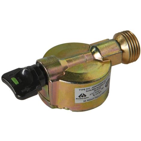 Favex – Adaptateur NF pour bouteille de gaz 20mm – Raccord mâle 21.7x1.814 – Compatible bouteilles 13kg – Installation sécurisée