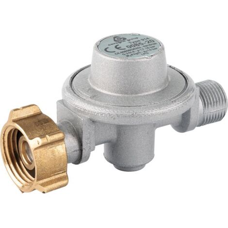 Favex – Détendeur propane haute pression fixe – Gaz butane et propane – Pression de sortie 1,5 bar – Débit 8 kg/h – Entrée écrou bouteille 21,8 x 1,814 (1/3)
