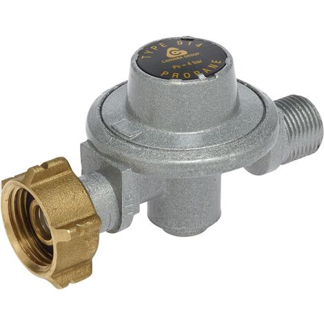 Favex – Détendeur gaz haute pression propane 8kg/h – Sortie 3/8' G' – Pression de sortie 4 bar – Pour installations non soumises à arrêtés