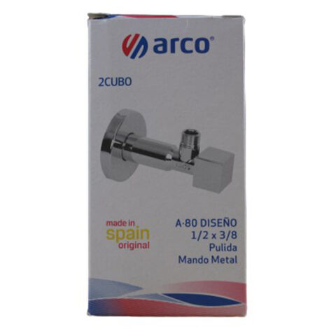Robinet WC Cubo Design Mâle 1/2" (15/21) Mâle 3/8" (12/17) - Arco (1/5)