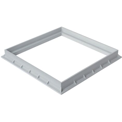 Cadre polypropylène 450 x 450 mm - Gris - First Plast (1/2)