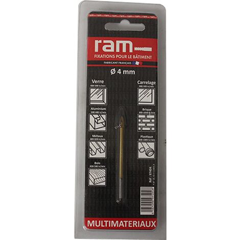 Foret pour carrelage et verre 4 x 65 mm - RAM (1/5)