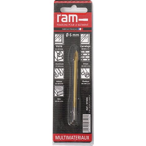 Foret pour carrelage et verre 6 x 70 mm - RAM (1/5)