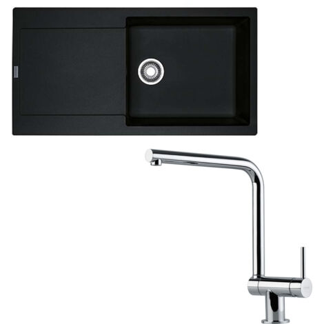 Pack évier XL Maris Fraganit onyx 970 x 500 x 200 mm + mitigeur Neptune rabattable - Franke (1/5)