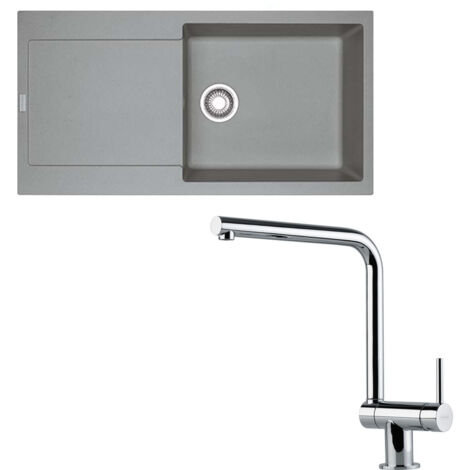 Pack évier XL Maris Fraganit stone 970 x 500 x 200 mm + mitigeur Neptune rabattable - Franke