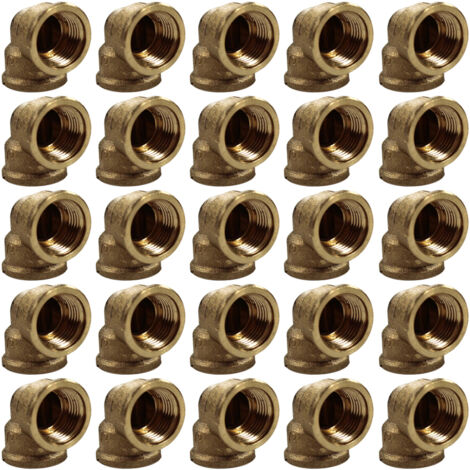 Lot de 25 Coudes Laiton Femelle 1/2" (15/21) - Arcanaute (1/3)