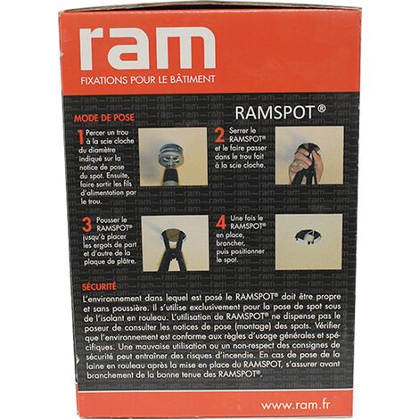 Dissipateur De Chaleur & Cloche De Protection RAMSPOT 59202 Pour Spot Encastré - Neuf