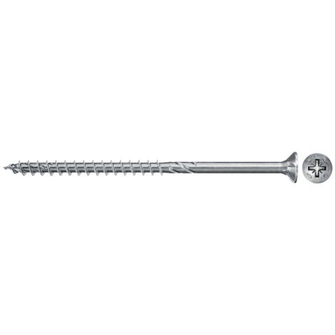 100 Vis VBA tête fraisée Power-Fast PZ3 Ø6 x 100 mm filetage partiel - Fischer