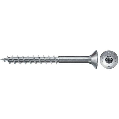 50 Vis Power-Fast FPF-II-CTP Ø4 x 60 mm, tête fraisée TX, filetage partiel - Fischer