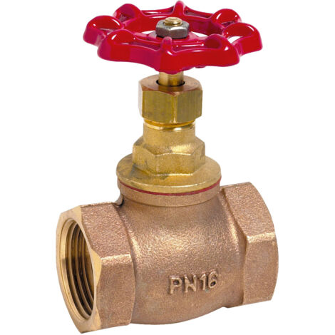 Robinet à soupape bronze à chapeau - étanchéité PTFE - F/F 1"1/2 (40/49) - Sferaco (1/2)