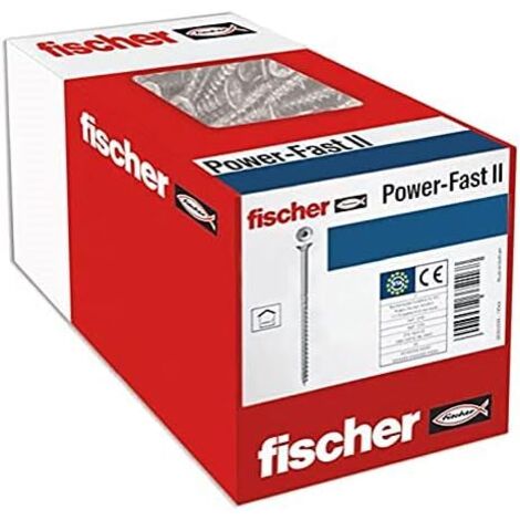 200 Vis Power-Fast FPF-II-CTP Ø6 x 80 mm, tête fraisée TX, filetage partiel - Fischer (1/5)