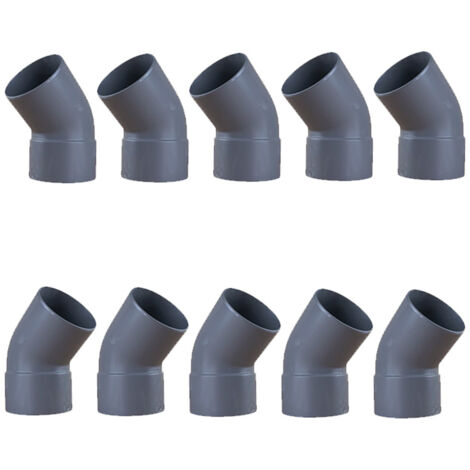 10 coudes PVC 45° Mâle/Femelle Ø100 - First Plast (1/5)