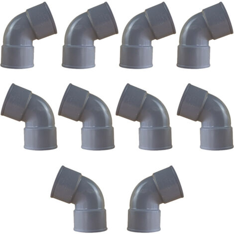 10 coudes PVC 67°30 Femelle/Femelle Ø50 - First Plast (1/5)