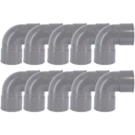 10 raccords PVC 87°30 Femelle/Femelle Ø100 - First Plast (1/2)
