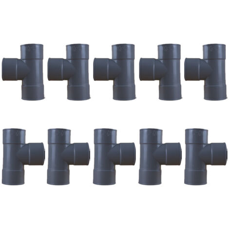 10 culottes PVC 87°30 Femelle Femelle Ø50 - First Plast (1/5)
