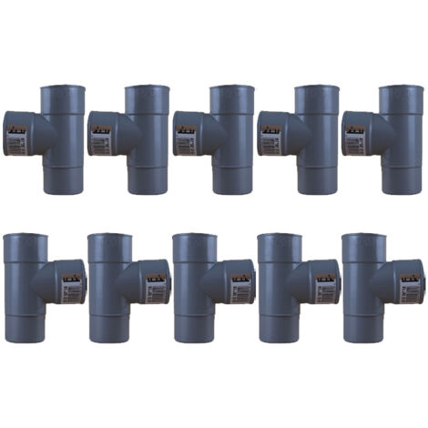 10 culottes PVC 87°30 Mâle-Femelle Ø50 - First Plast (1/5)
