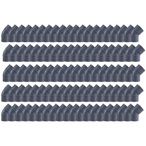 100 coudes PVC 45° Mâle/Femelle Ø40 - First Plast (1/5)