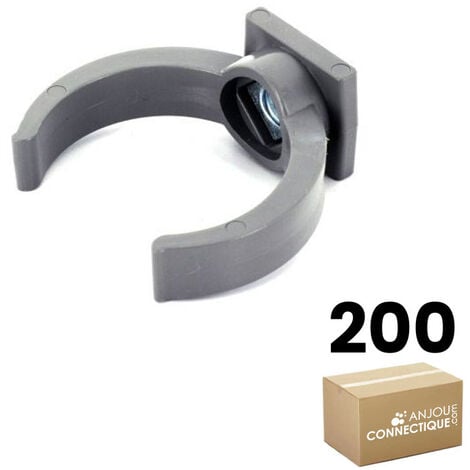 Lot de 200 Colliers Lyre pour tube PVC Ø40 - First Plast