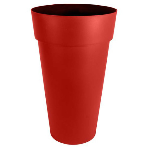 Vase haut Toscane POP Ø48x80cm rond 90L - Rouge Rubis