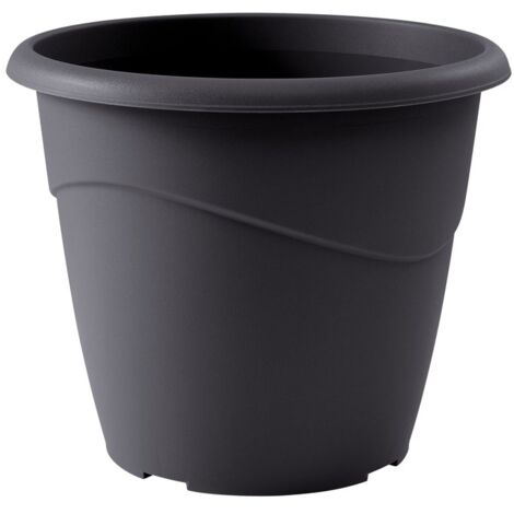 EDA – Pot de fleurs rond non percé 23 L – Ø 40 x H 33,7 cm – Polypropylène résistant aux UV et au gel – Usage intérieur et extérieur