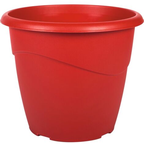 Pot de fleur Marina Ø40 x 33,7 cm non perçé - 23 litres - rouge rubis - EDA