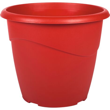 Pot de fleur Marina Ø40 x 33,7 cm non perçé - 23 litres - rouge rubis - EDA