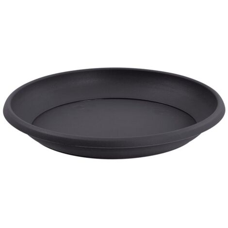 EDA – Soucoupe pour pot de fleur Ø26 cm en polypropylène – Résistante au gel et aux UV – Compatible avec pot Ø30 cm – Fabrication française