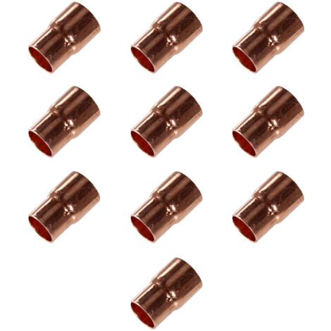 Lot de 10 réductions Cuivre NF Femelle Femelle Ø18-16 (1/2)