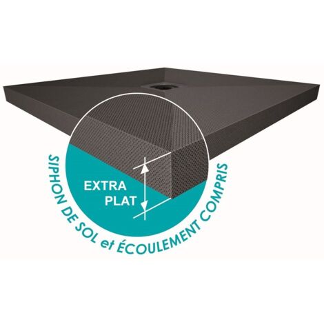 Receveur à carreler extra plat classic spécial rénovation Panodur - 1800 x 900 x 80 mm - Lazer (1/2)