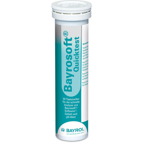 Bayrol – Bandelettes d'analyse de l'eau de piscine pH et oxygène actif – 50 tests – Utilisation directe dans le bassin – 288015