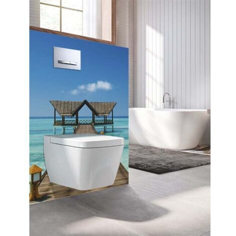 Panneau mural Decofast - Autour du Monde - pour habillage Bâti-support - 1500 x 1200 x 3 mm - Paradis - Lazer (1/2)