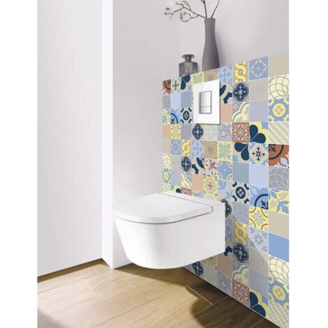 Panneau mural Decofast - Vintage - pour habillage Bâti-support - 1500 x 1200 x 3 mm - Patchwork color - Lazer