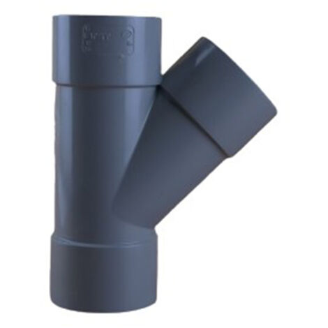Culotte PVC 45° Femelle Femelle Ø63 - First Plast (1/5)