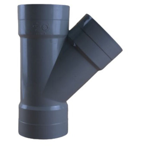 Culotte PVC 45° Femelle Femelle Ø75 - First Plast (1/5)
