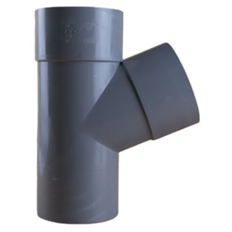 Culotte PVC 67°30 Mâle Femelle Ø100 - First Plast (1/5)