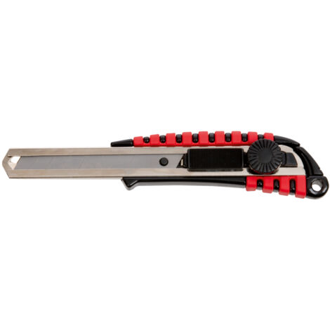 KS Tools - Cutter manche bi-matière à retour de lame automatique, 18 mm- L.190mm - 907.2141 (1/2)