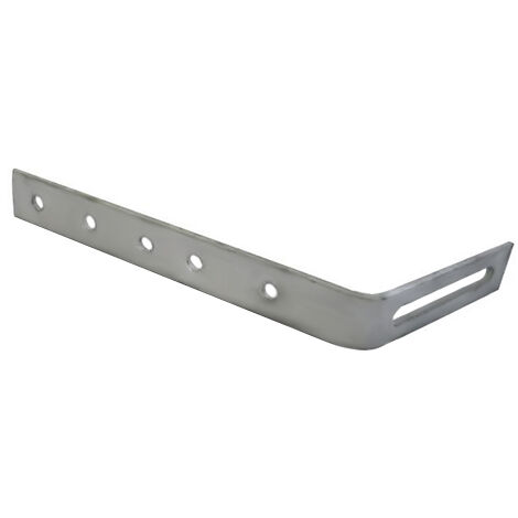First Plast – Hampe galvanisée 150 mm – Fixation pour gouttière PVC 25/33 mm – Installation solide et durable – Accessoire essentiel (1/2)