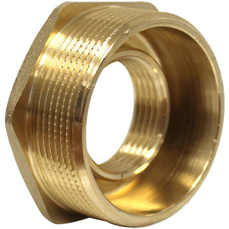 Watts – Raccord laiton réduit mâle/femelle 2"-1" – Filetage entrée 50/60 – Fixation par vis – Pour installations sanitaires et chauffage