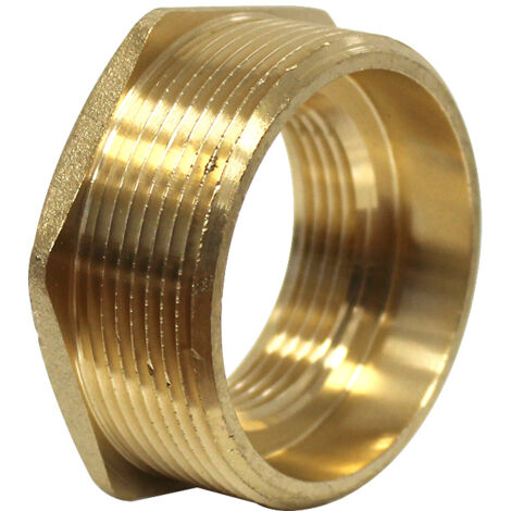 Watts – Raccord laiton réduit mâle/femelle 2'-1'1/4 – Filetage plomberie 50/60-33/42 – Pour installations sanitaires et chauffage