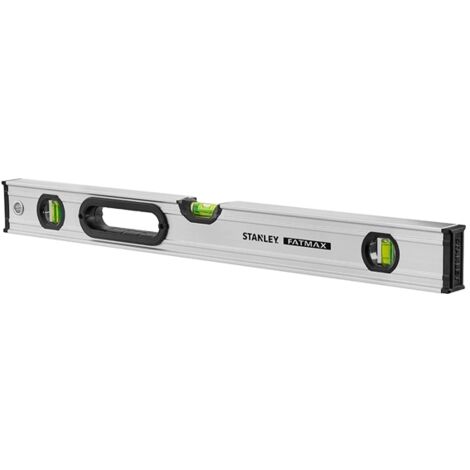 Stanley – Niveau à bulle tubulaire magnétique 200 cm – Aluminium léger – 3 fioles réversibles – Précision +/- 0,5 mm/m – Revêtement anti-abrasion